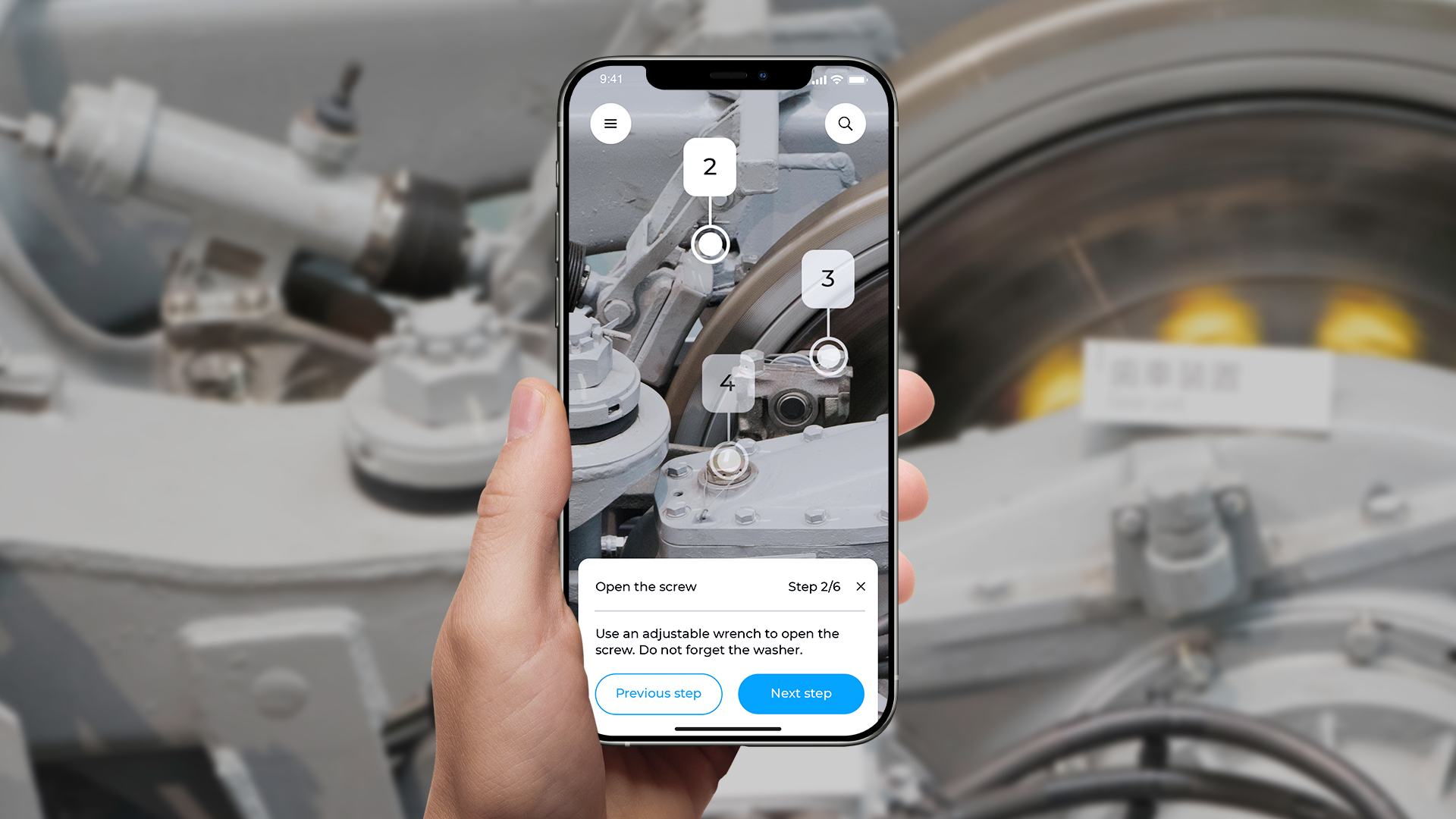 screenshot of SERVICE AR